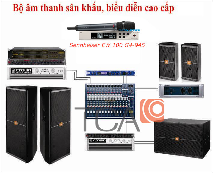 Giải pháp âm thanh biểu diễn chuyên nghiệp với micro Sennheiser EW 100 G4-945