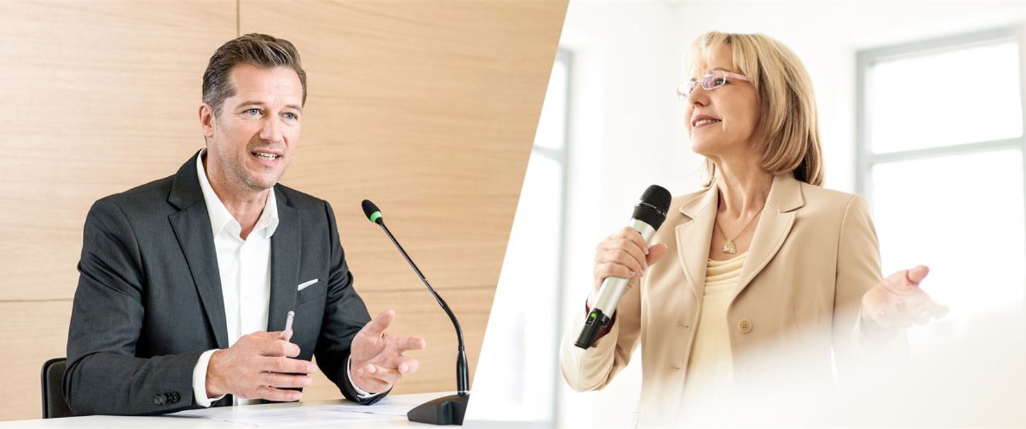 Hướng dẫn điều chỉnh Micrô cầm tay và micrô cổ ngỗng cho âm thanh thuyết trình tối ưu