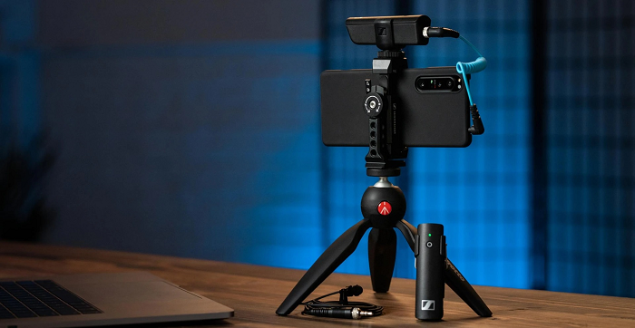 Bộ công cụ micro sennheiser di động dành cho vlogger, streamer và youtuber